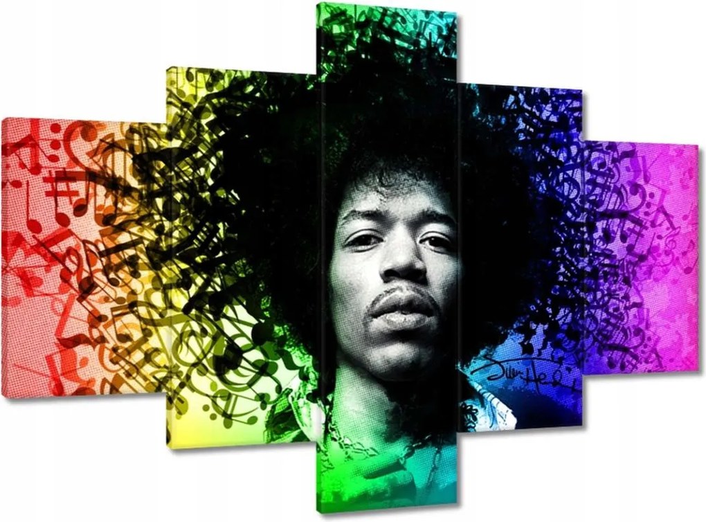 Vászonkép 100x70 Szivárvány Hendrix