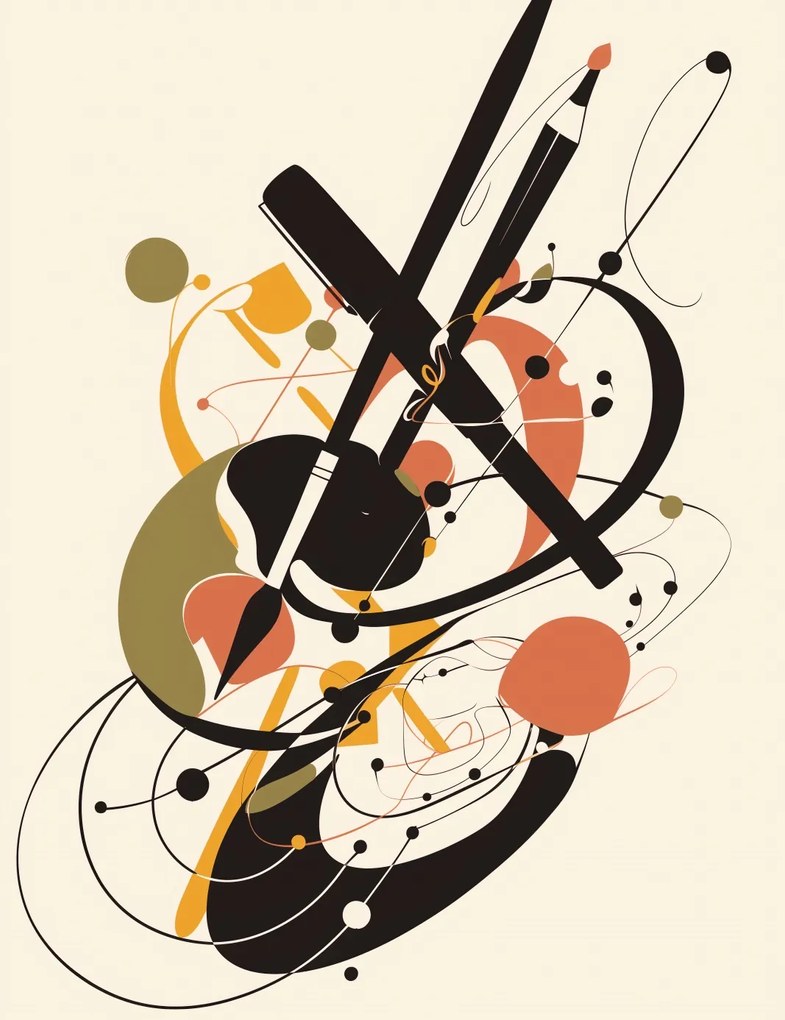 Poszter 50x65cm Absztrakt Rapsod