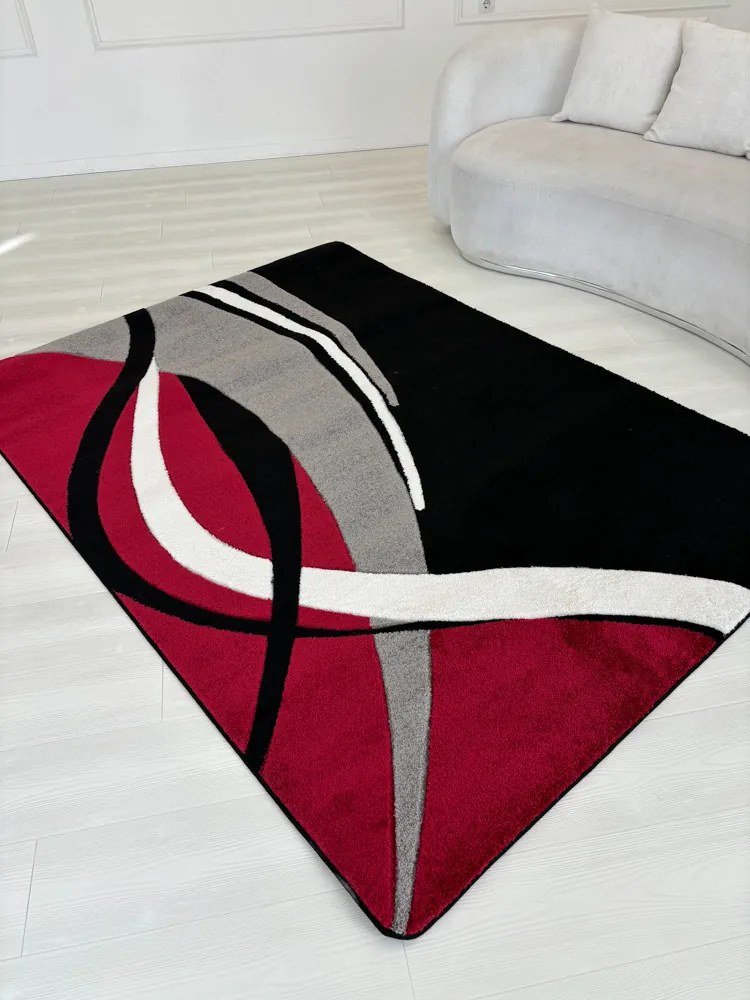 Margit Fekete-piros (Black) szőnyeg F361 60x220