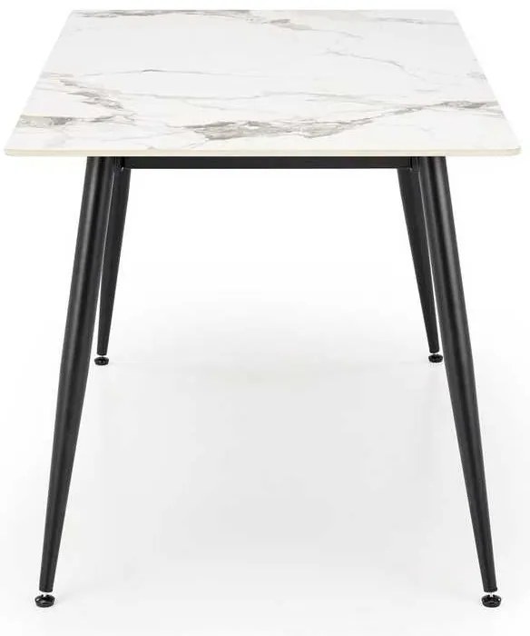 Webster étkezőasztal 140 cm, márvány / fekete
