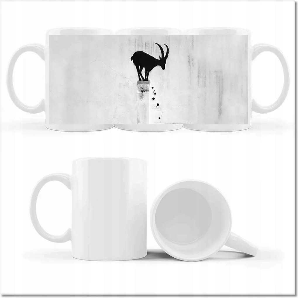 Fényképes bögre Kozica Banksy Gazella hegyi Nincs magánélet Falfestmény