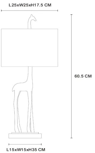 Lucide 10506/81/02 - Asztali lámpa EXTRAVAGANZA MISS TALL 1xE27/60W/230V arany