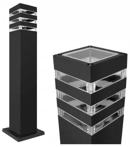 Kültéri lámpa TEKSAS 1xE27/12W/230V IP44, 44 cm, antracit