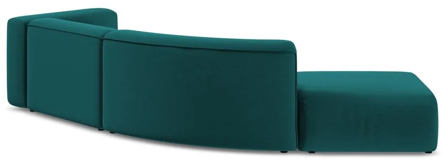 Türkiz bársony heverő (bal oldali) Ekahi – Makamii