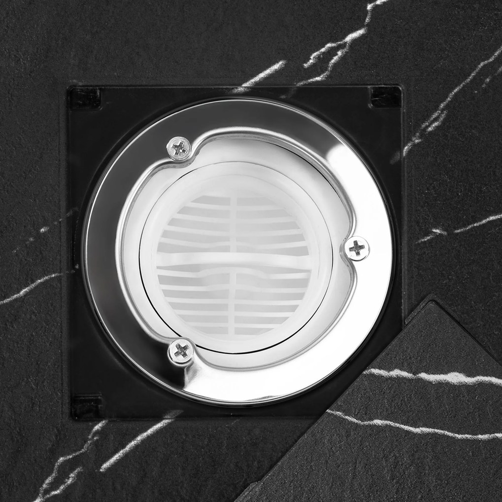 Zuhanytálca Magnum CARRARA BLACK 90x90