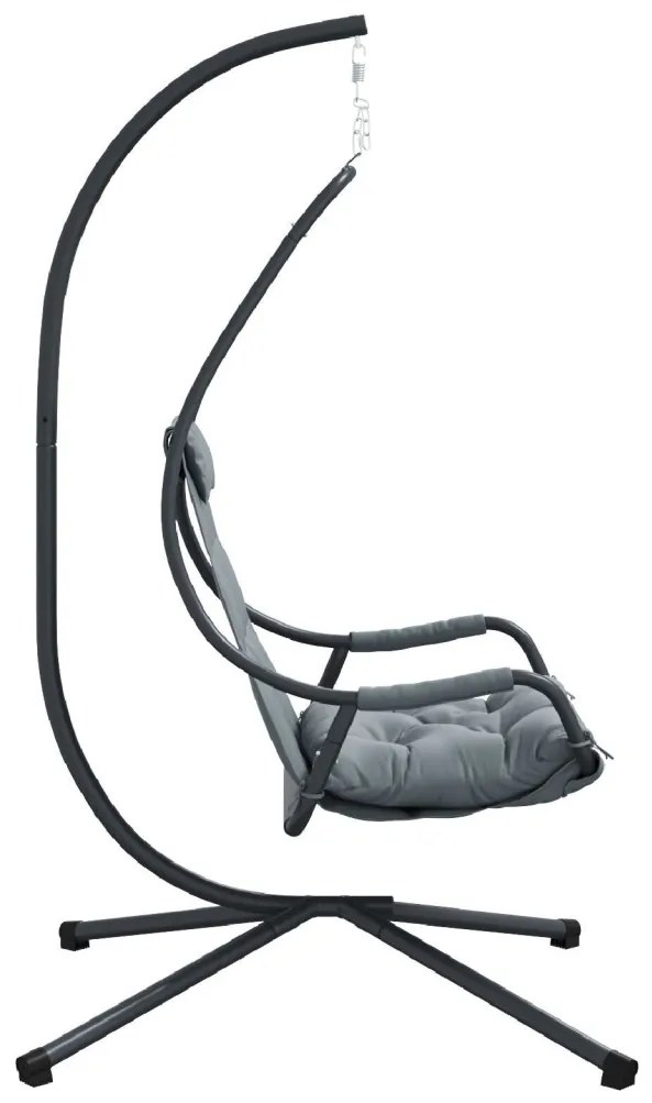 Függő tojás szék Antracit 94 x 107 x 196.5 cm Acél