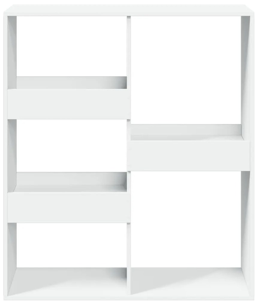 fehér szerelt fa térelválasztó 100 x 33 x 115 cm