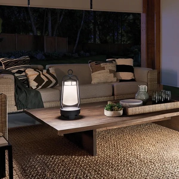 Elstead KL-LYNDON-BT-B-BK - LED Kültéri lámpa hangszóróval LED/3W/230V IP44