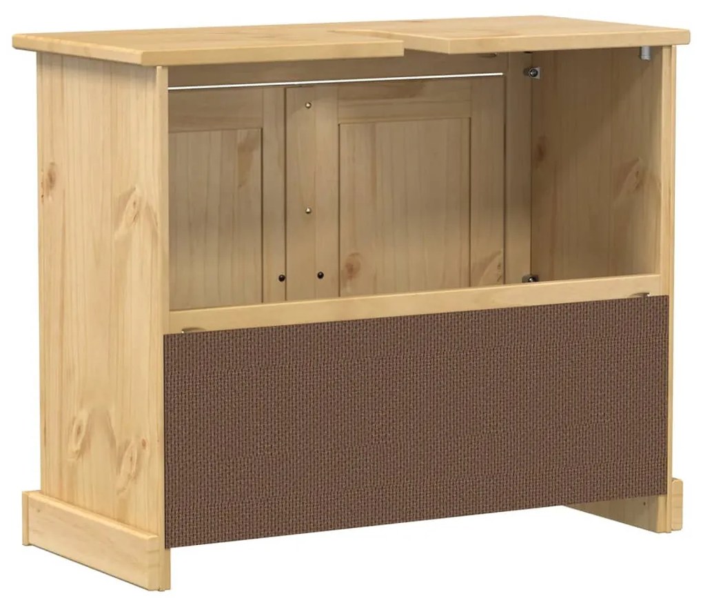 Corona tömör fenyőfa fürdőszobai mosdószekrény 73 x 33 x 60 cm