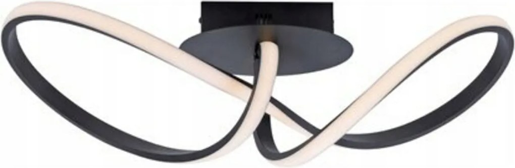 Mennyezeti Lámpa Plafon Csillár Fekete Led Loft Függeszték Semleges