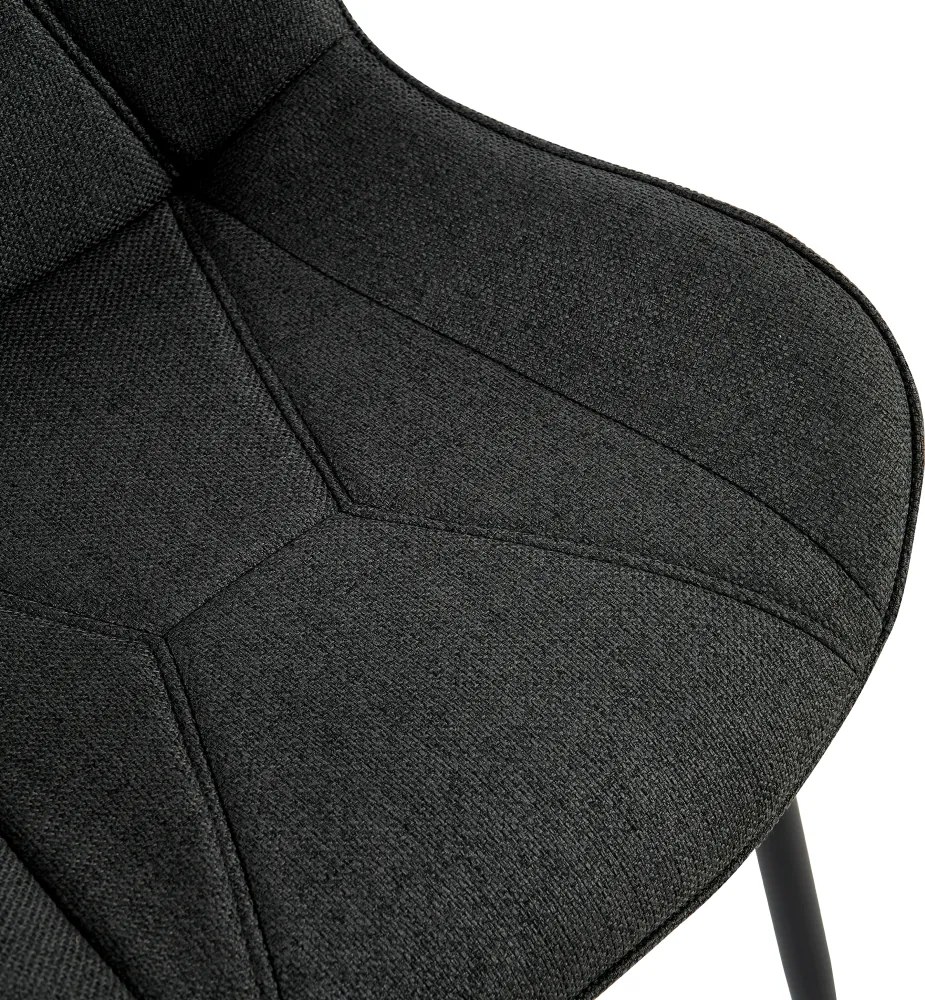 Étkezőszék, sötétszürke/fekete, DELTA