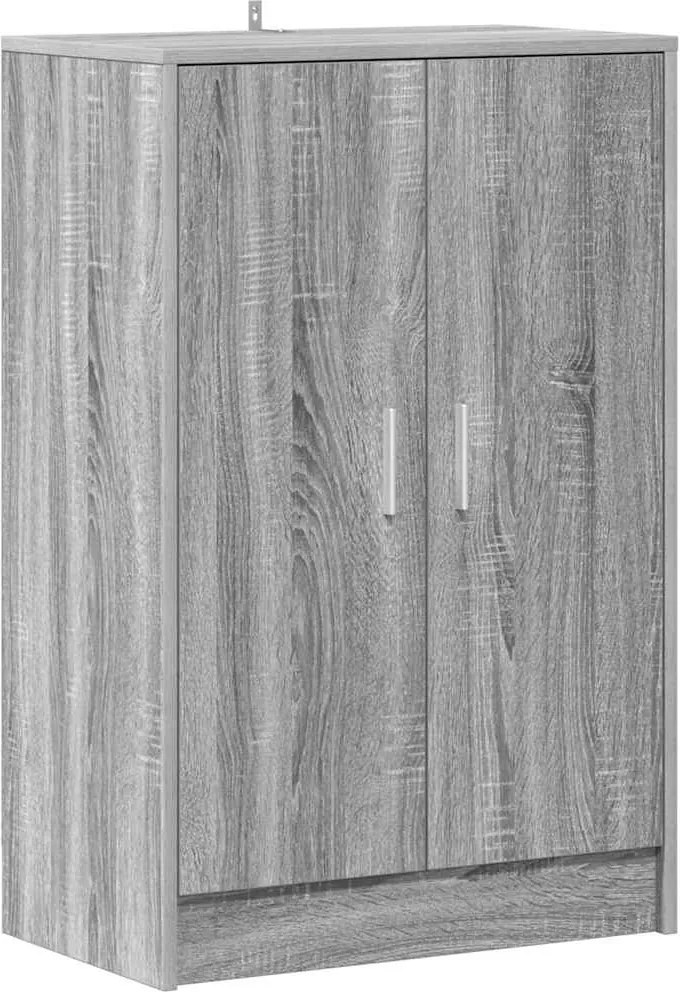 vidaXL szürke sonoma színű szerelt fa cipősszekrény 60 x 35 x 92 cm