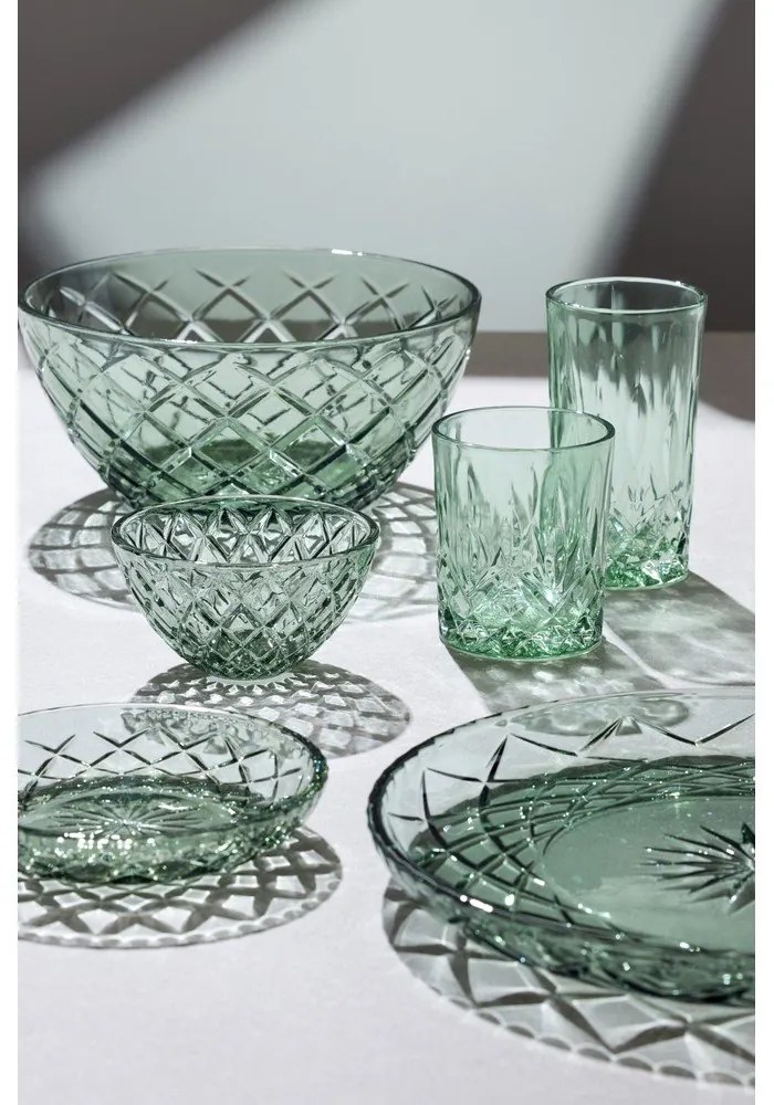 Zöld üveg tálka szett 4 db-os 325 ml Sorrento – Lyngby Glas