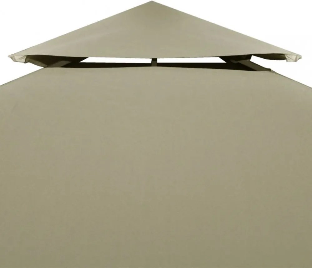 bézs csere pavilon ponyvatető 310 g / m² 3 x 4 m