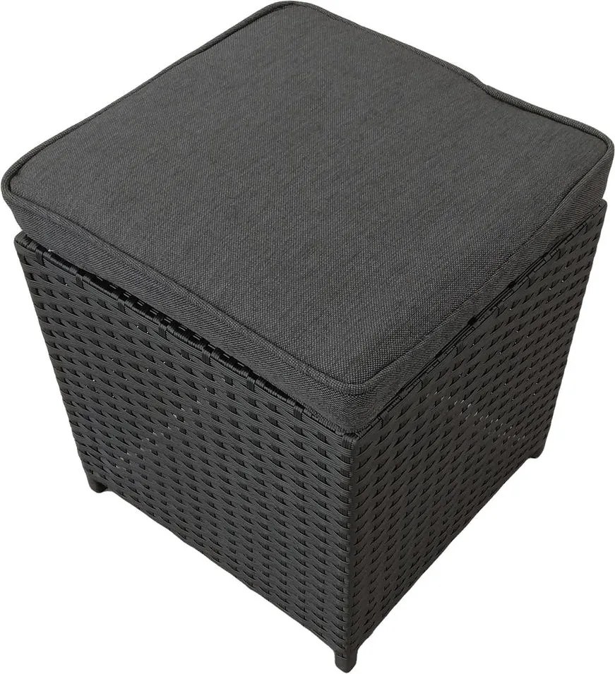 Avenberg AMICO Nagy családi kerti ülőgarnitúra - fekete/antracit