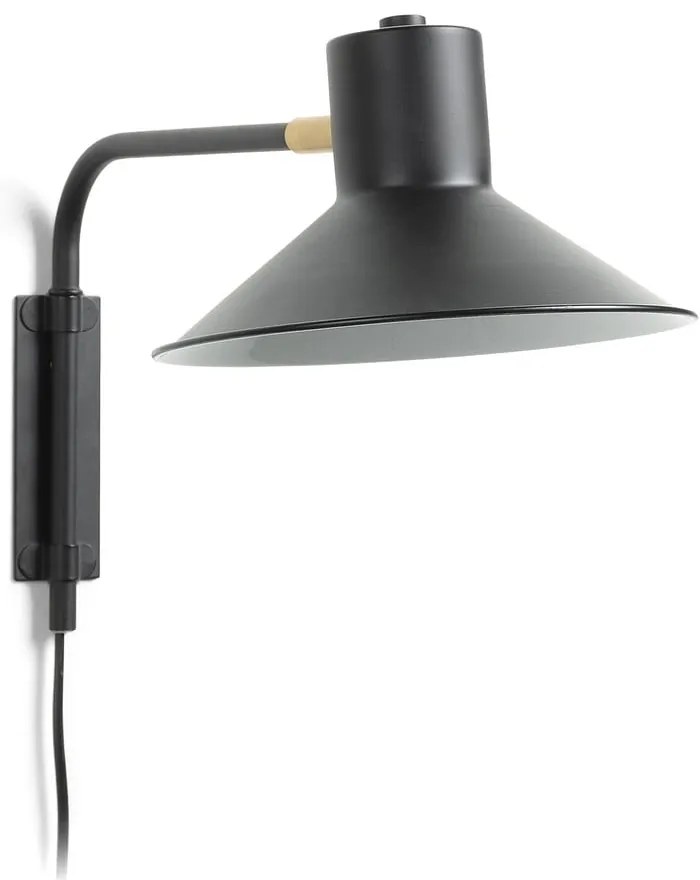 Fekete fali lámpa ø 20 cm Aria – Kave Home