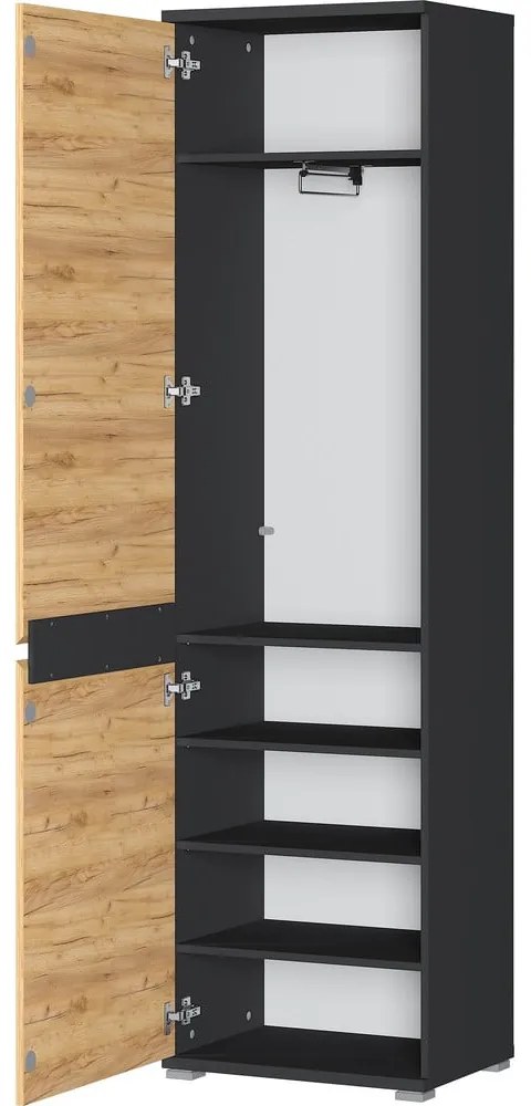 Ruhásszekrény tölgyfa dekorral 54x200 cm Lissabon - Germania