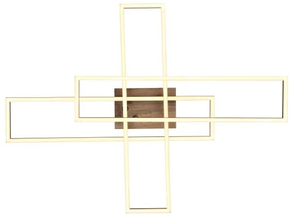 Globo 67208-40 - LED Mennyezeti lámpa DAKARI LED/40W/230V 3000K 60x80 cm fekete