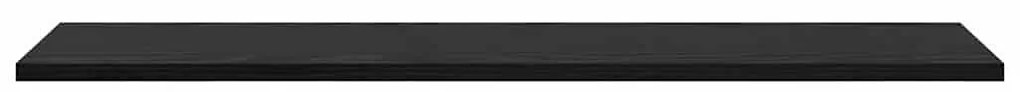 Polcos könyvespolc 4 pcs Fekete 80 x 20 x 1.5 cm Faanyag
