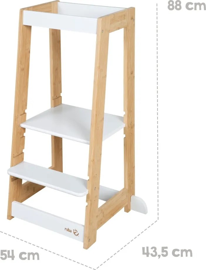 Fehér bambusz tanulótorony – Roba