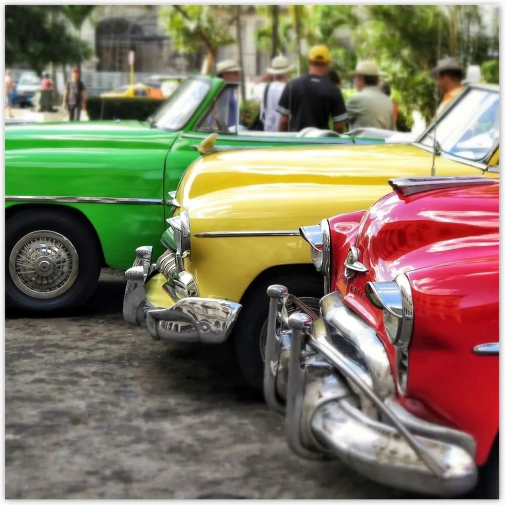 Poszterek 30x30 Régi kubai autók