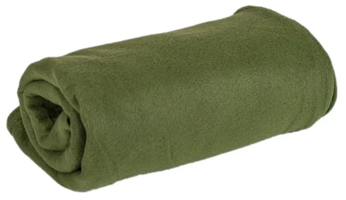 Olivazöld fleece takaró 200x150 cm - JAHU collections