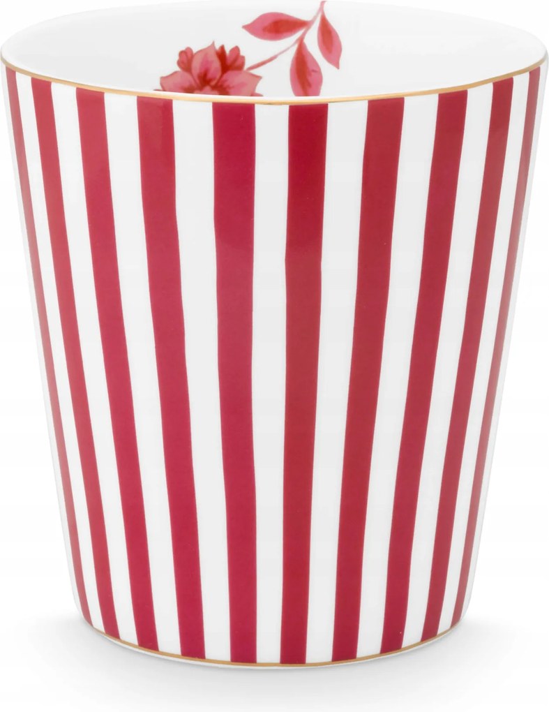 Royal Stripes Dark Pink latte bögre PiP Studio, 230 ml