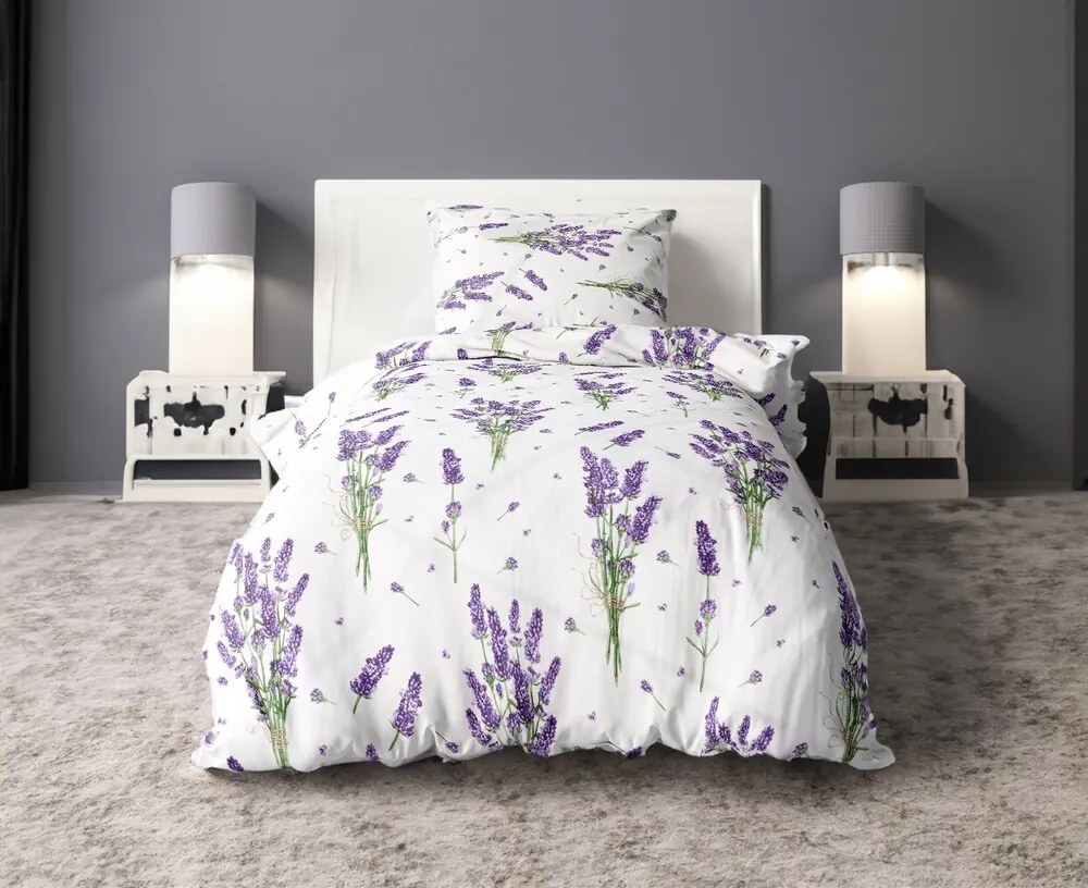 Pamut ágynemű ZELDA LAVENDER2 részes 140X200 cm