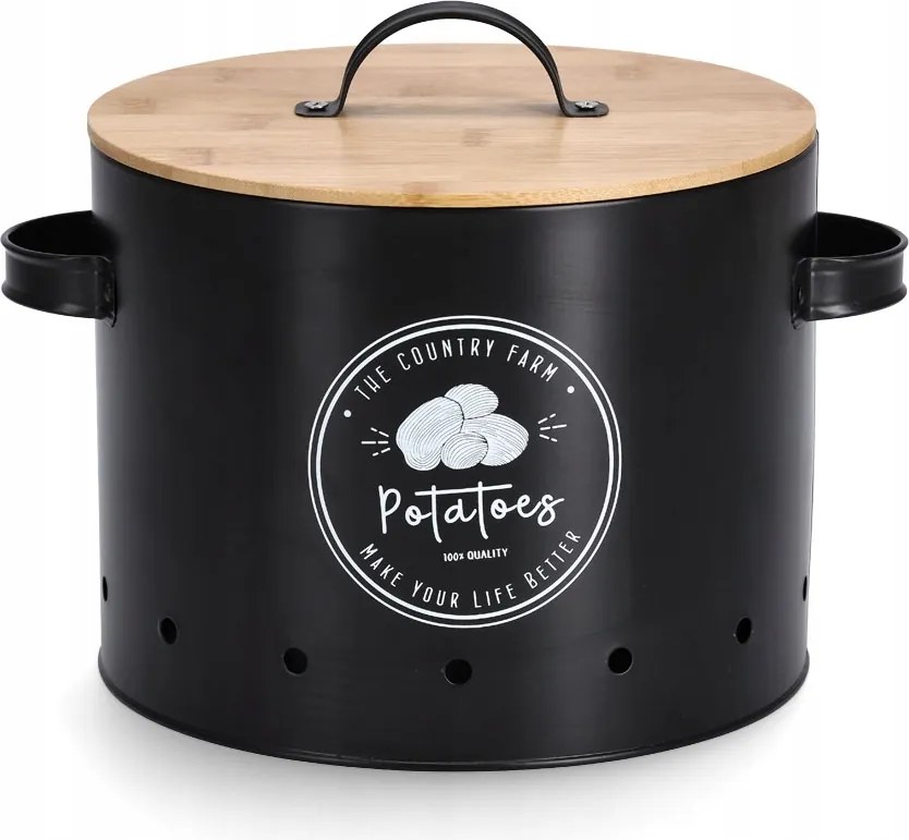 Befőttesüveg bambusz fedővel Burgonya, átm. 22,5 28 x 18 21 cm