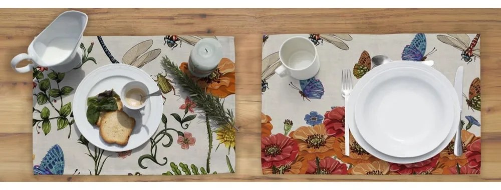 Tierra Bella 2 db lenvászon tányéralátét, 45 x 30 cm - Madre Selva