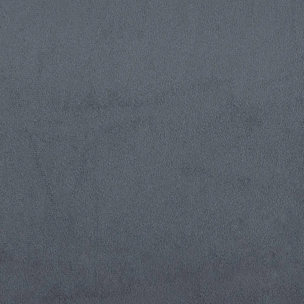 sötétszürke bársony pihenőfotel 64 x 74 x 84 cm