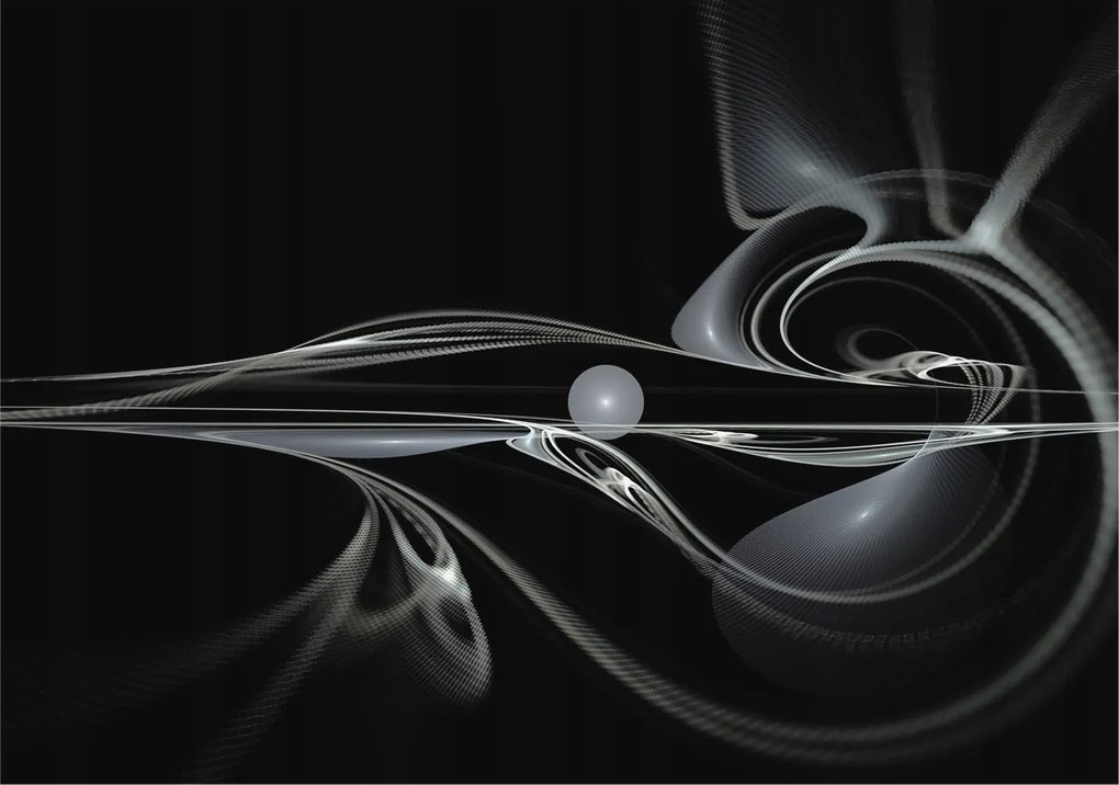 Dekoratív Fotótapéta Hálószobába Folyékony vonalak 208x146 Ragasztó