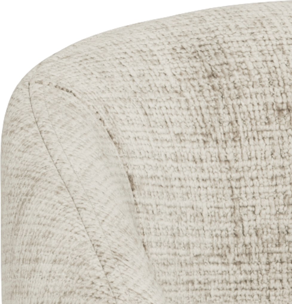 MAZZONI EXPORT CLARA Bézs (Juto 4 szövet)/szürke-bézs váz (cashmere) - MODERN KÁRPITOZOTT KAGYLÓSZÉK LOFT STÍLUSÚ NAPPALIBA/ÉTKEZŐBE/IRODÁBA