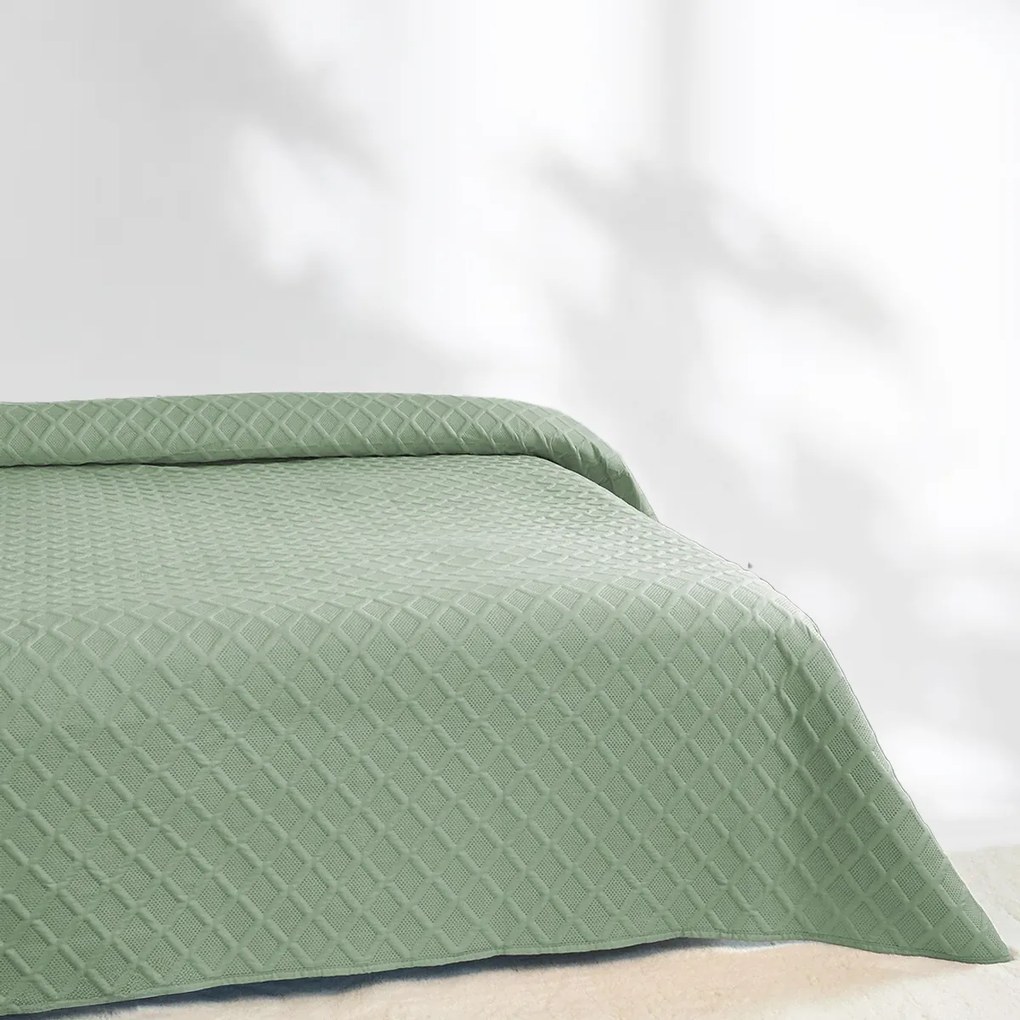 Kétoldalas Ágytakaró Parla 3D Kapa Pléd Zöld 180x220 cm