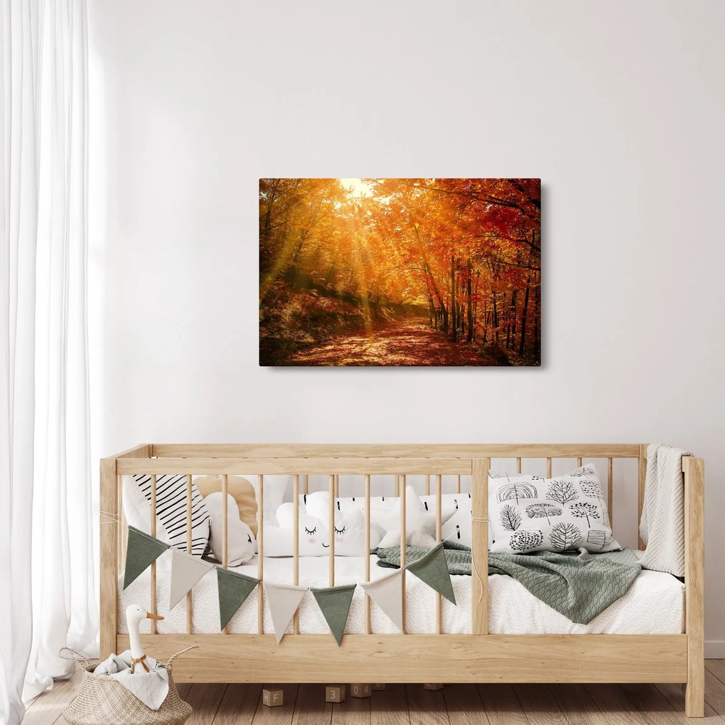 Őszi erdő képe (90x60 cm)