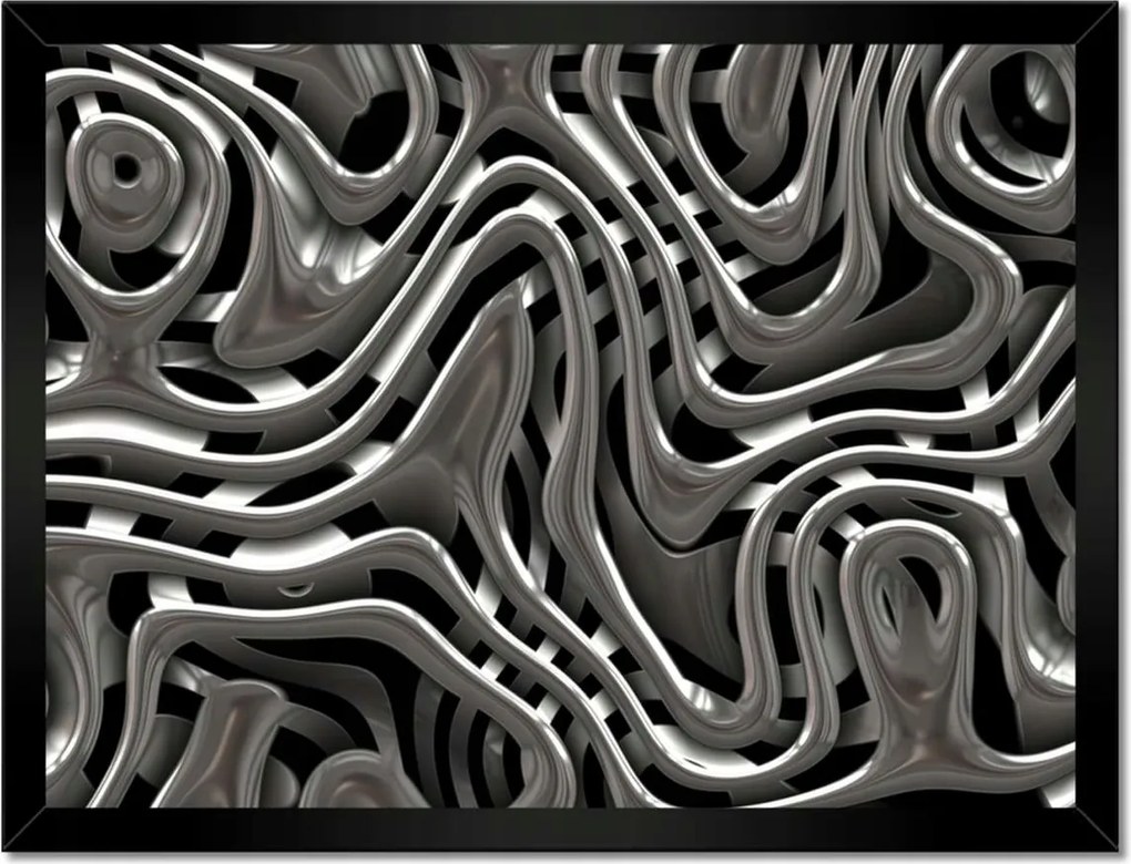 Poszterek keretben 40x30 Élénk ezüst