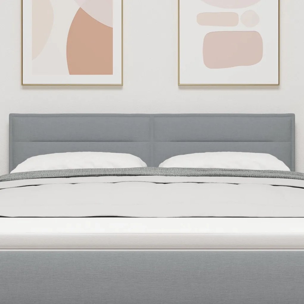 Fejtámla Vonalak Design Világosszürke 160 cm Szövet