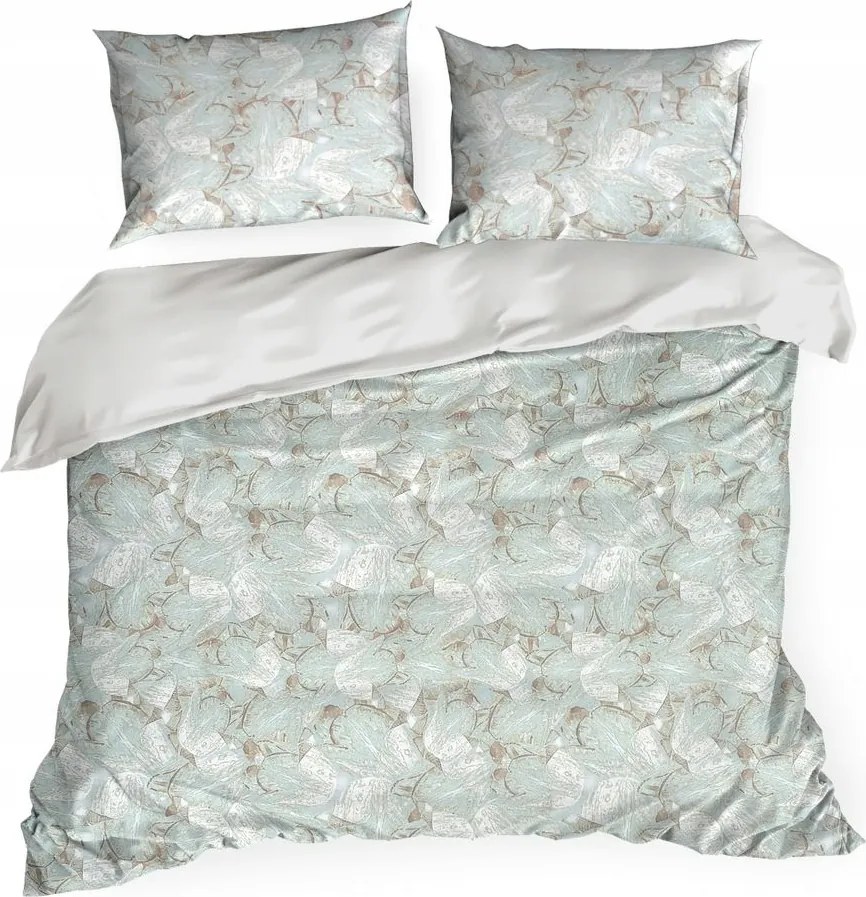 Pamut ágyneműhuzat Sonia 200x220 menta barna