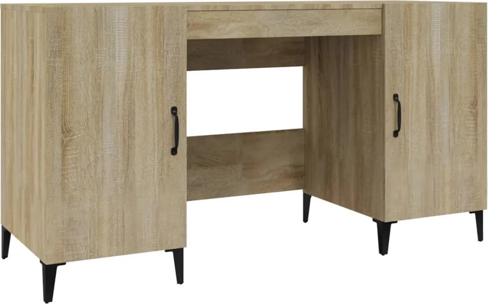 vidaXL sonoma tölgy színű szerelt fa íróasztal 140 x 50 x 75 cm