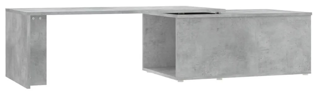 Betonszürke szerelt fa dohányzóasztal 150 x 50 x 35 cm