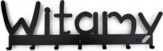 Üdvözöljük #1 Fekete Ruhaakasztó 60cm