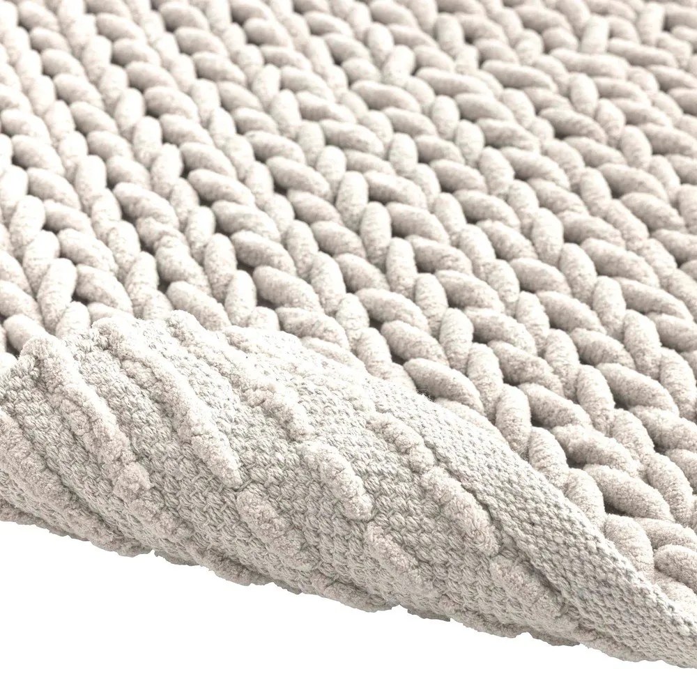 Krémszínű fürdőszobai kilépő 50x80 cm Ariel – douceur d'intérieur