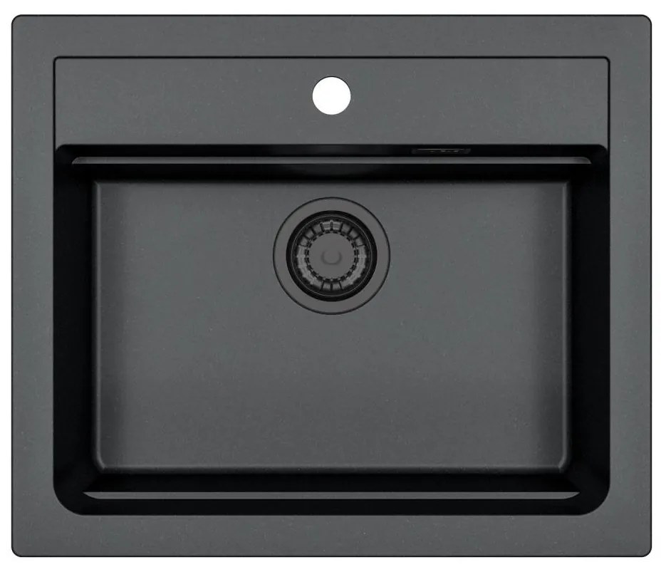ALVEUS 1148162 - Mosogató ATROX 59x50 cm gránit/fekete