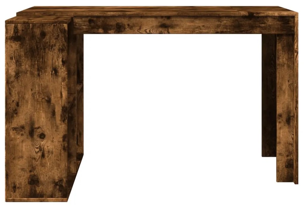 füstös tölgy színű szerelt fa irodai asztal 123,5x73,5x75 cm