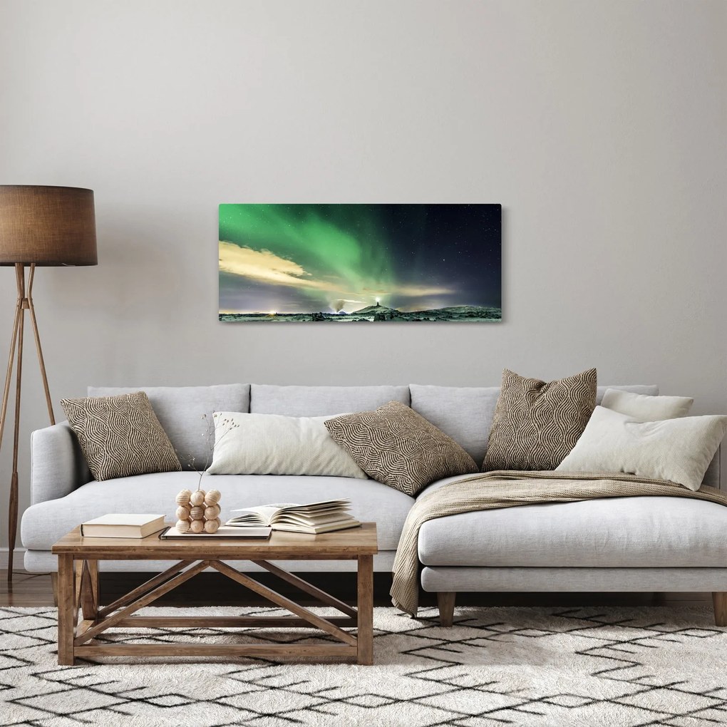 Északi fény képe (120x50 cm)
