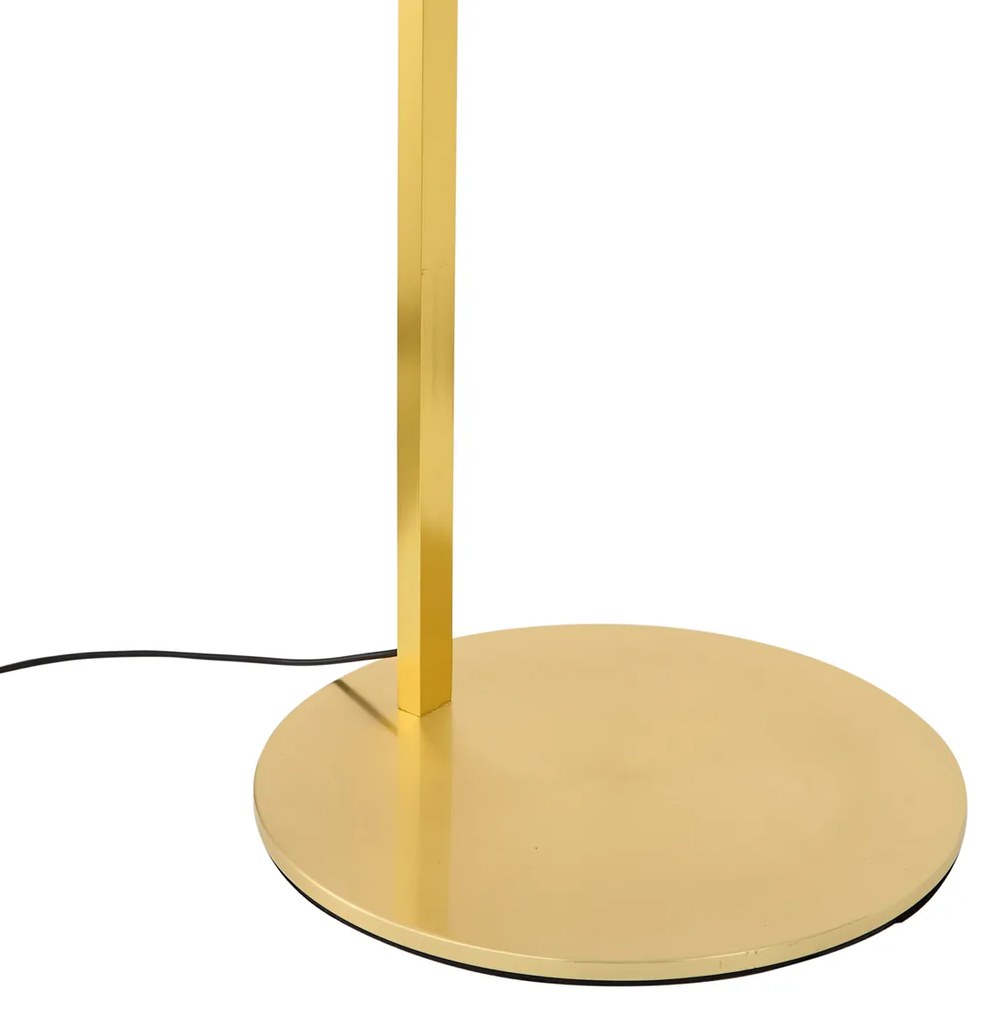 Modern ívlámpa sárgaréz LED-del és érintéses fényerőszabályzóval - Arlow