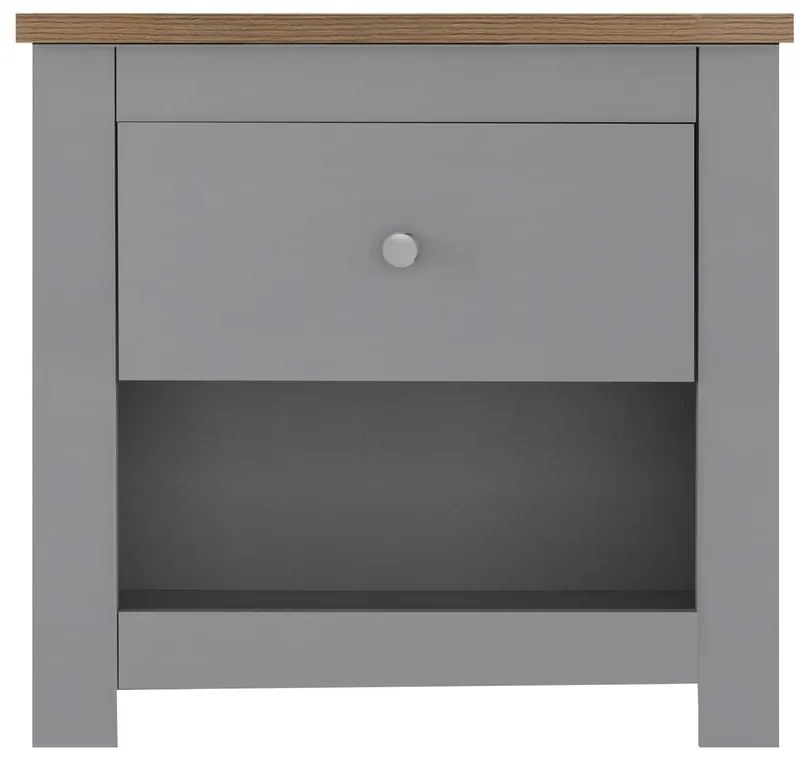 Szürke éjjeliszekrény Emerald – Støraa