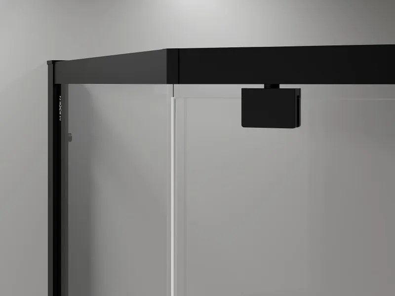 Mexen Exo-R ötszögletű zuhanykabin 90 x 90 cm, átlátszó, fekete - 812-090-090-70-00