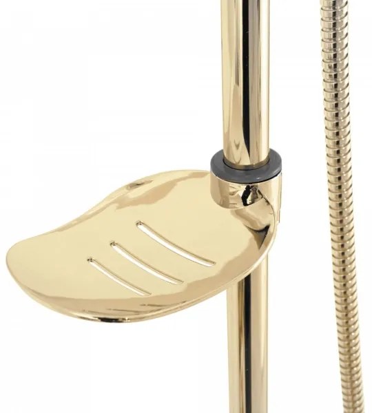REA-P7006 - LUIS zuhanyszett arany kivitelben, csapteleppel