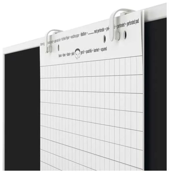 Magnetoplan táblára szerelhető papírtartó - 2 db, fehér